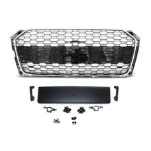 Carica l'immagine nel visualizzatore di Gallery, Griglia Audi A5 F5 2016-2019 stile RS5 cromata nera con telecamera e PDC