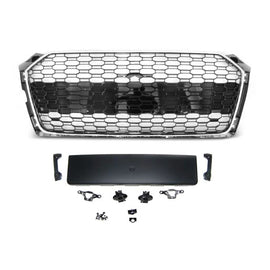 Griglia Audi A5 F5 2016-2019 stile RS5 cromata nera con telecamera e PDC