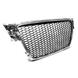 Cromato/nero griglia stile RS per Audi A4 B8 berlina, wagon 2008-2011