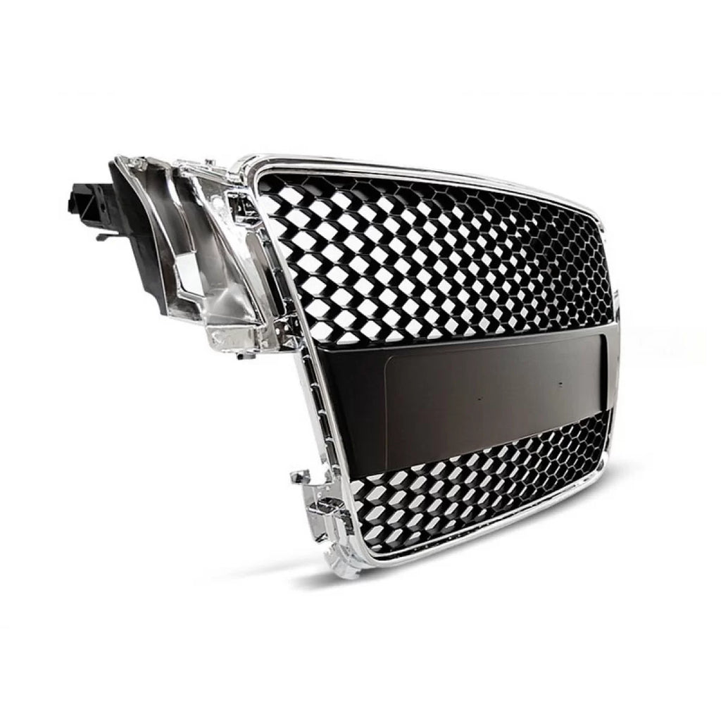 Cromato/nero griglia stile RS per Audi A5 2007-2011 Sportback, coupe, cabriolet con standard o S-line paraurti