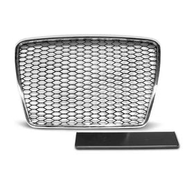 Cromato/nero griglia stile RS per Audi A6 C6 berlina, wagon 2009-2011