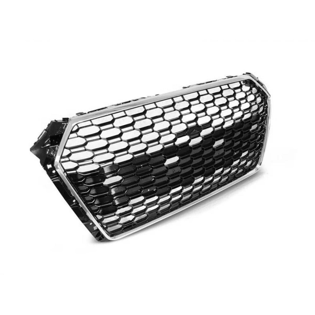 Griglia Audi A4 B9 berlina Avant 2015-2019 stile RS4 cromata nera con PDC