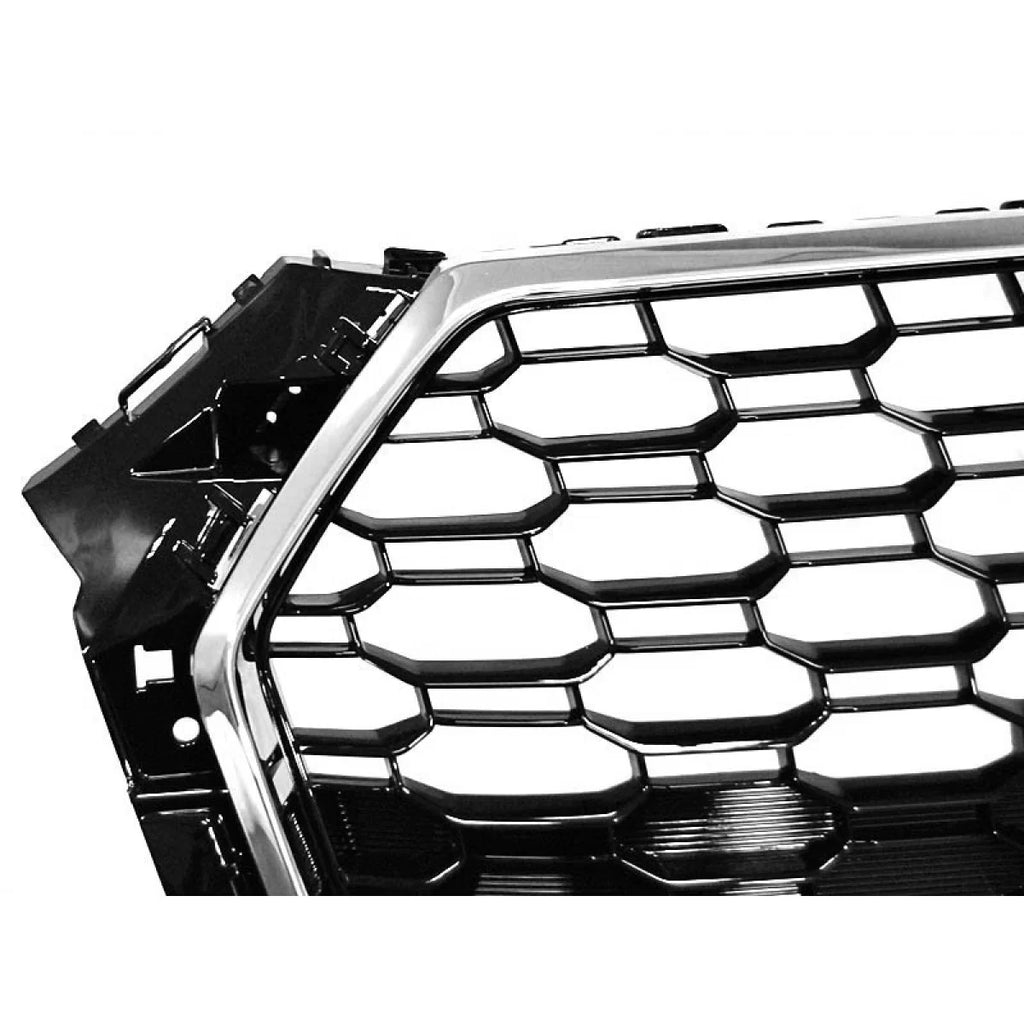 Griglia Audi A4 B9 berlina Avant 2015-2019 stile RS4 cromata nera con PDC