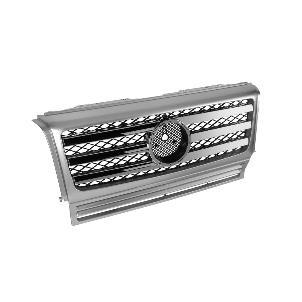 Cromato/grigio griglia con tre fasci luminosi per Mercedes Classe G W463 1990-2018