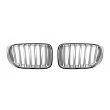Carica l'immagine nel visualizzatore di Gallery, Cromato/grigio Griglie a doppio rene per BMW X3 F25 2014-2017, X4 F26 2014-2018