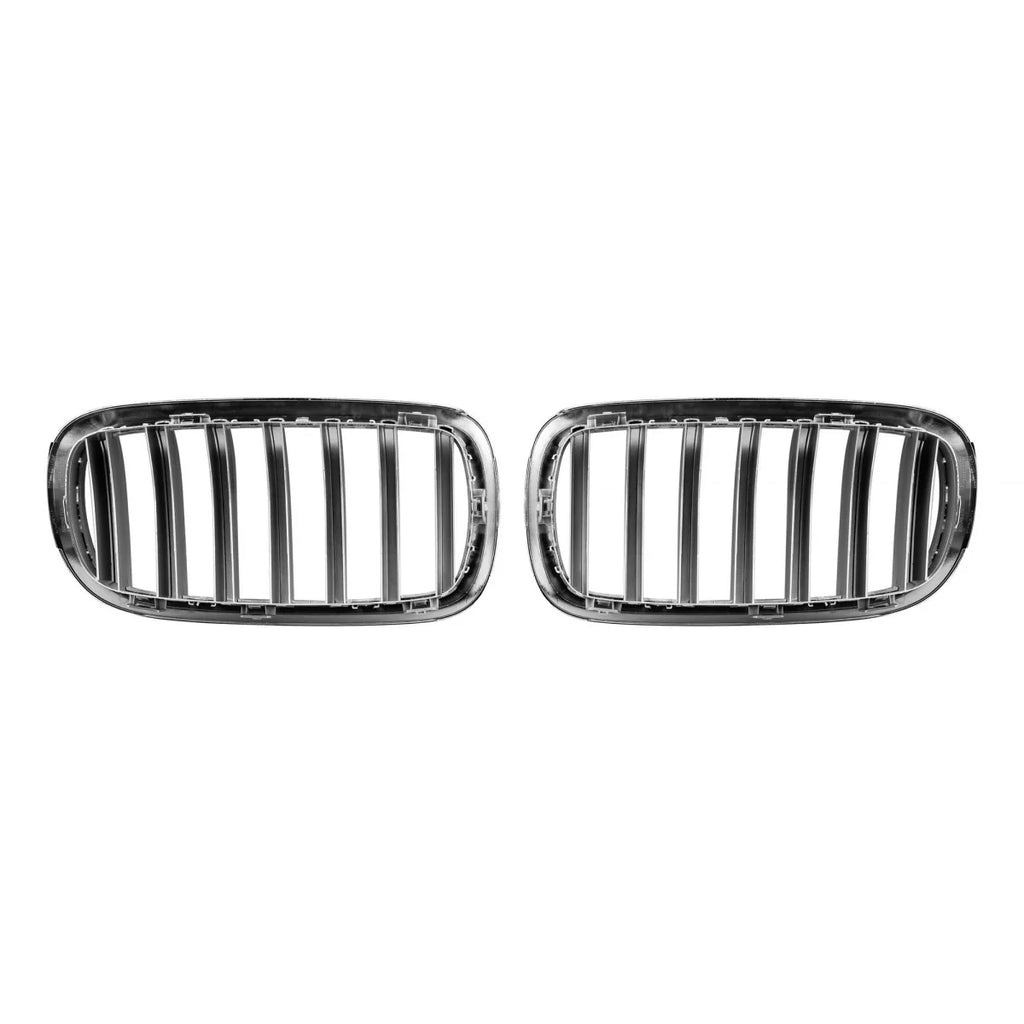 Cromato/grigio Griglie a doppio rene per BMW X5 F15 2013-2018, X6 F16 2014-2019