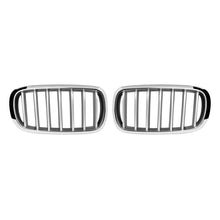 Carica l'immagine nel visualizzatore di Gallery, Cromato/grigio Griglie a doppio rene per BMW X5 F15 2013-2018, X6 F16 2014-2019