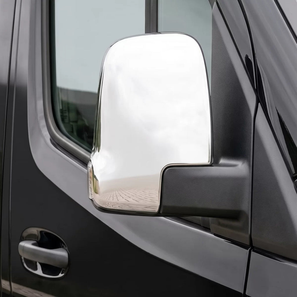Cromato specchietto calotta set per Mercedes Sprinter W907 W910 da 2018