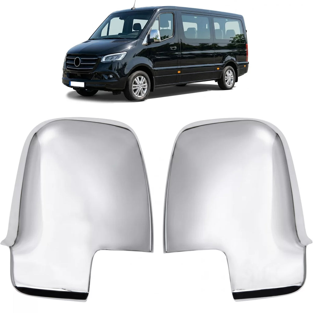 Cromato specchietto calotta set per Mercedes Sprinter W907 W910 da 2018