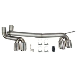 Cromato tuning Terminali di scarico kit M4-tipo per BMW Serie 3 E90 berlina, E91 station wagon 2005-2011