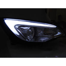 Cromato tuning Set fari anteriori con DRL luci per OPEL ASTRA J 2010-2015, sinistro e destro