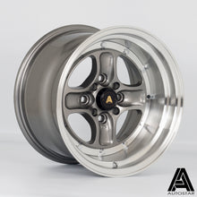 Cerchio in lega Autostar Classic 15x9 4x100/4x114.3 ET0 Gunmetal Polished Lip