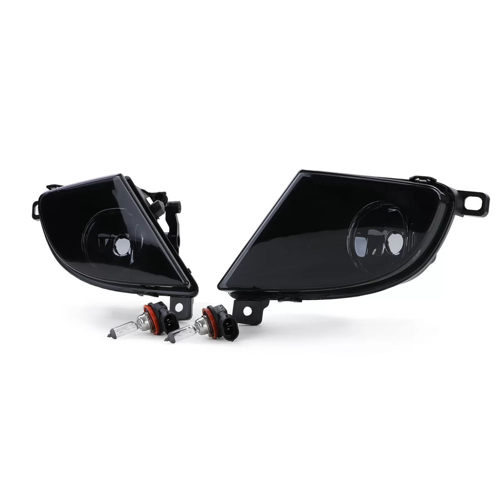 Trasparente vetro Fendinebbia set nero fumé per BMW E60 E61 LCI restyling 07-10