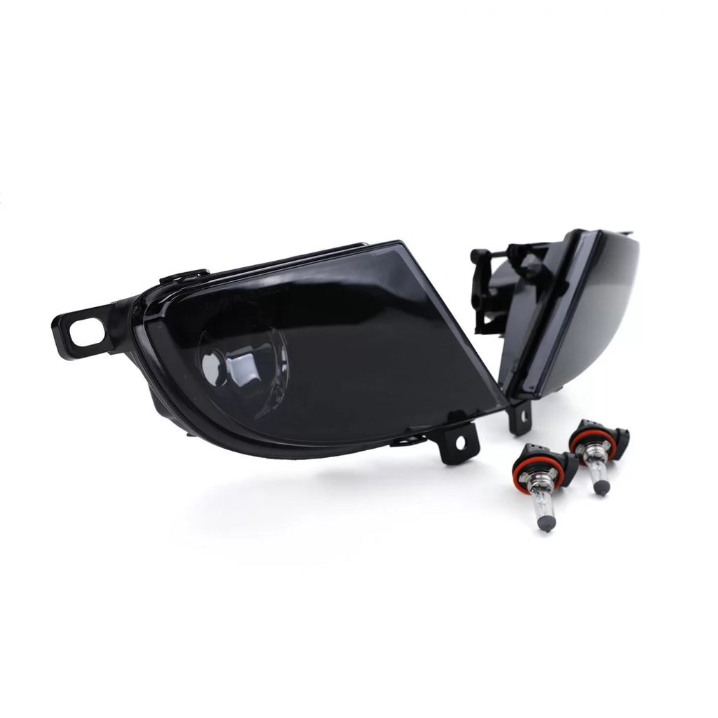 Trasparente vetro Fendinebbia set nero fumé per BMW E60 E61 LCI restyling 07-10
