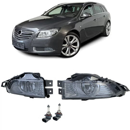 Trasparente vetro Fendinebbia set nero fumé per Opel Insignia 08-13