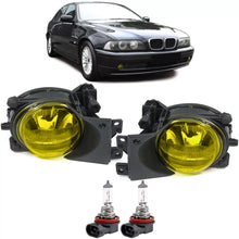 Carica l'immagine nel visualizzatore di Gallery, Trasparente vetro Fendinebbia H8 giallo coppia per Serie 5 BMW E39 00-04 restyling