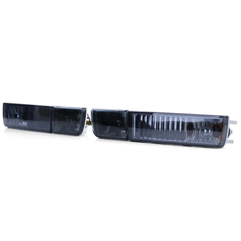 Trasparente vetro Fendinebbia con freccia nero fumé per VW Golf 3 Vento 91-97