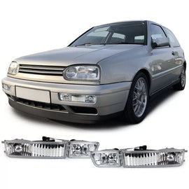 Trasparente vetro Fendinebbia con freccia set per VW Golf 3 91-98