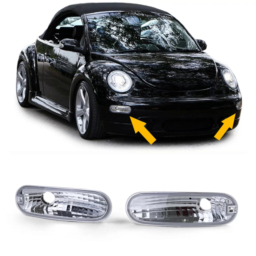 Trasparente vetro anteriore freccia cromato per VW nuovo Beetle 98-06
