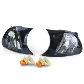 Trasparente vetro freccia set nero fumé compatibile per Serie 3 BMW E46 Coupe cabriolet 2001-2003