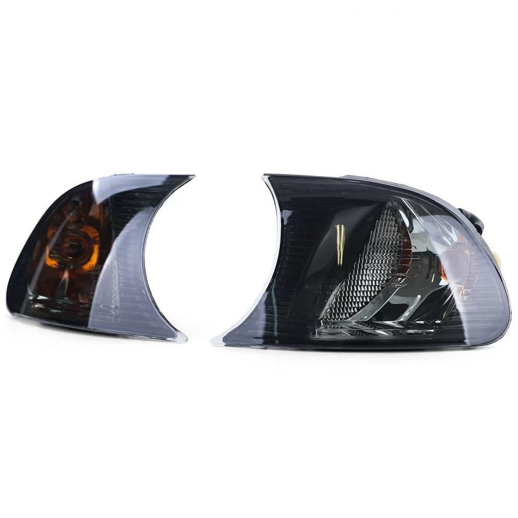 Trasparente vetro freccia set nero fumé compatibile per Serie 3 BMW E46 Coupe cabriolet 2001-2003