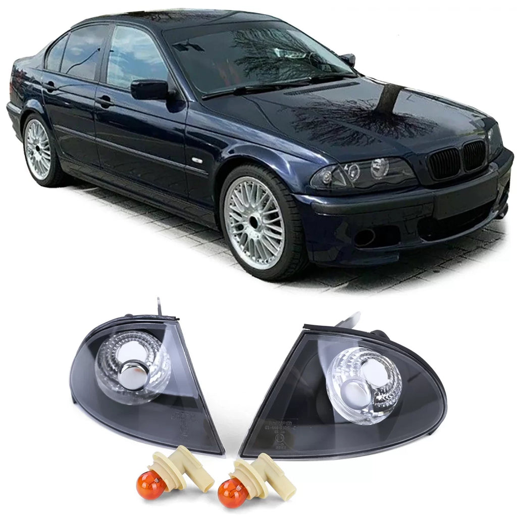 Trasparente vetro frecce nero fumé per BMW Serie 3 E46 berlina Touring 98-01