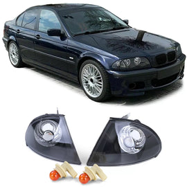 Trasparente vetro frecce nero fumé per BMW Serie 3 E46 berlina Touring 98-01