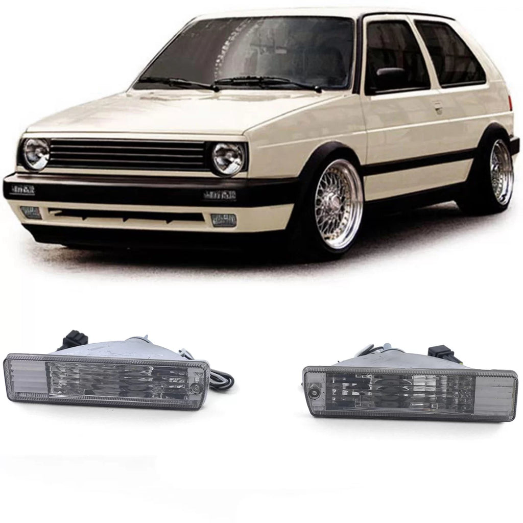 Trasparente vetro frecce fumé con parcheggio luce per VW Golf 2 GL 89-92
