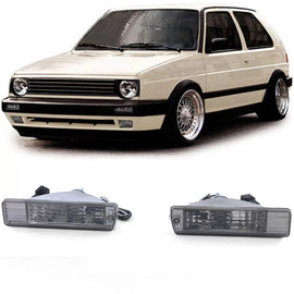 Trasparente vetro frecce fumé con parcheggio luce per VW Golf 2 GL 89-92