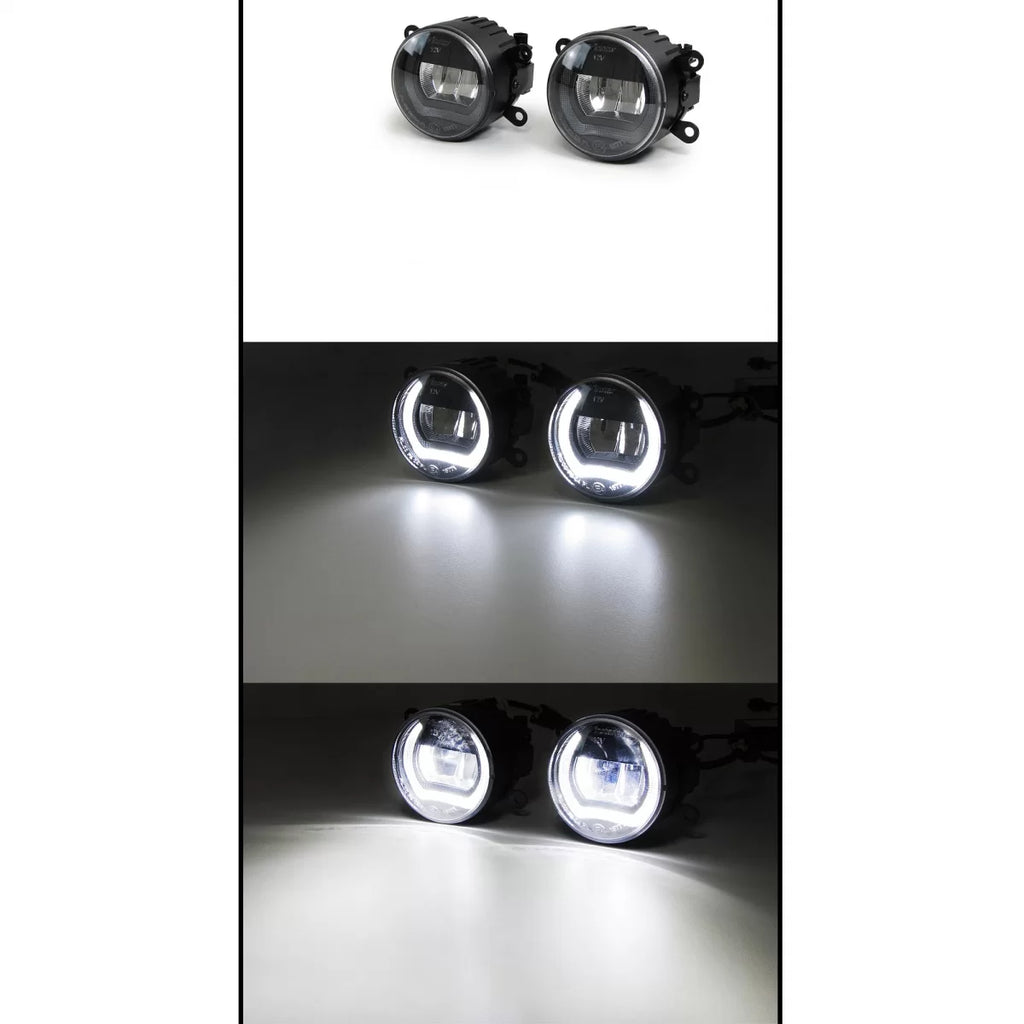 Trasparente vetro LED Fendinebbia con Luce diurna per Nissan Navara Note Pixo
