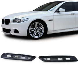 Trasparente vetro LED laterale frecce nero fumé per BMW Serie 5 F10 F11 10-13