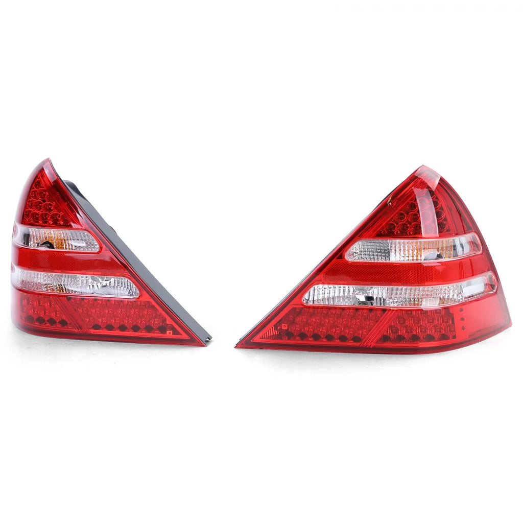Trasparente vetro LED Fanali posteriori rossi trasparente coppia per Mercedes SLK R170 96-04