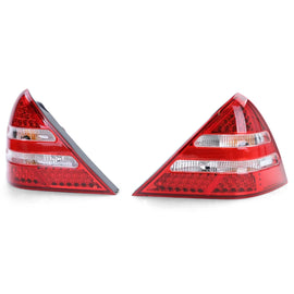 Trasparente vetro LED Fanali posteriori rossi trasparente coppia per Mercedes SLK R170 96-04