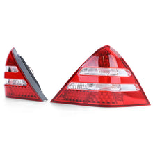 Trasparente vetro LED Fanali posteriori rossi trasparente coppia per Mercedes SLK R170 96-04