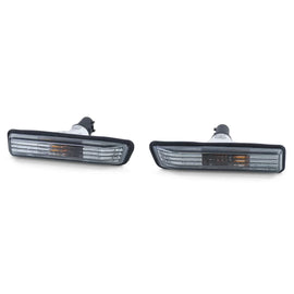 Trasparente vetro laterale freccia nero fumé trasparente per BMW Serie 3 E36 X5 E53