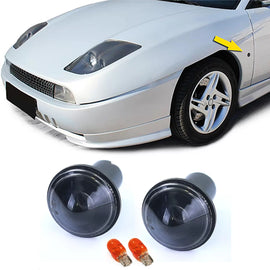 Trasparente vetro laterale freccia nero fumé per Fiat Coupe 175 94-00