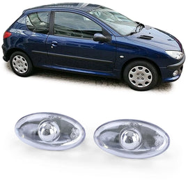 Trasparente vetro laterale freccia cromato per Peugeot 107 206 SW CC 307 407 607 Toyota Aygo