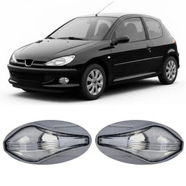 Trasparente vetro laterale freccia set cromato per Peugeot 107 206 307 407 607 Partner Expert