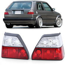 Trasparente vetro Set Fanali posteriori rossi bianco trasparente compatibile per VW Golf II 2 83-91