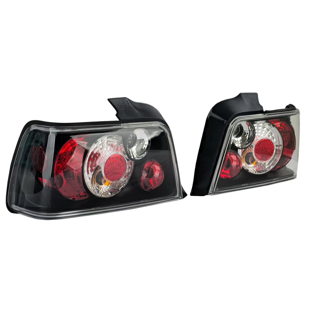 Trasparente vetro Fanali posteriori neri per Serie 3 BMW E36 berlina 1990-1998