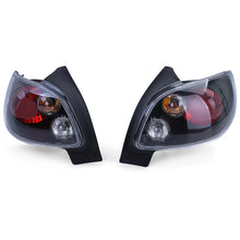 Carica l'immagine nel visualizzatore di Gallery, Trasparente vetro Fanali posteriori neri per Peugeot 206 hatchback 3 + 5 porta 98-09