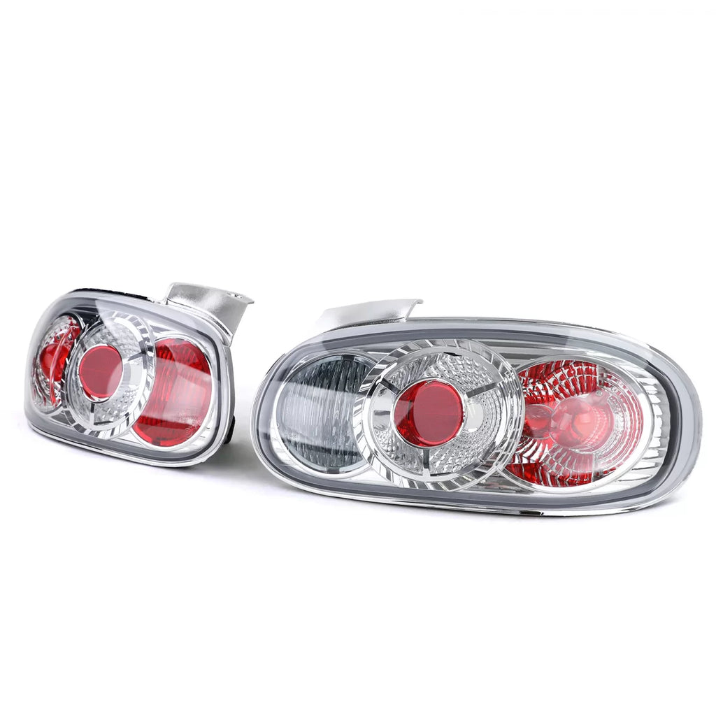 Trasparente vetro Fanali posteriori cromati coppia per Mazda MX5 NB 1998-2005