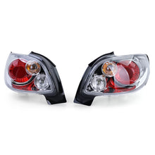 Trasparente vetro Fanali posteriori cromati per Peugeot 206 CC Coupe Cabrio 00-08
