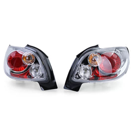 Trasparente vetro Fanali posteriori cromati per Peugeot 206 CC Coupe Cabrio 00-08