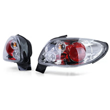 Trasparente vetro Fanali posteriori cromati per Peugeot 206 CC Coupe Cabrio 00-08
