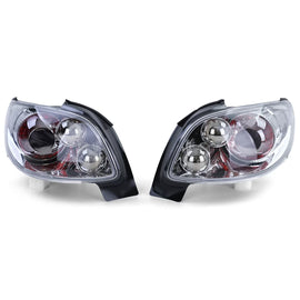Trasparente vetro Fanali posteriori Full cromato per Peugeot 206 CC Coupe Cabrio 00-08