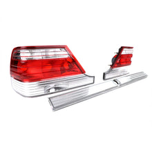 Trasparente vetro Fanali posteriori con rosso trasparente lock striscia per Mercedes Classe S W140 94-98