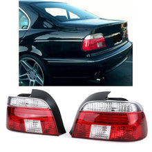 Carica l'immagine nel visualizzatore di Gallery, Trasparente vetro Fanali posteriori rossi bianco trasparente per Serie 5 BMW E39 berlina 95-00