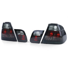 Trasparente vetro fanali posteriori trasparente nero fumé per BMW E46 berlina 98-01