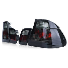 Trasparente vetro fanali posteriori trasparente nero fumé per BMW E46 berlina 98-01